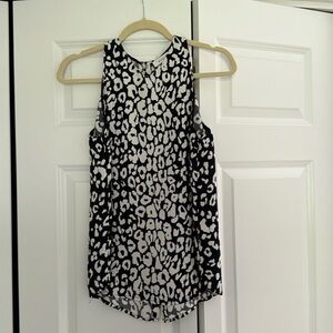 ALC silk sleeveless animal print blouse